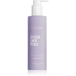 ICONIQUE Professional COOL LIKE YOU Perfect Blonde & Silver Violet Shampoo zum Neutralisieren von Gelbstich 250 ml