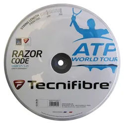 Tecnifibre Tennissaite Razor Code (Haltbarkeit+Spin) carbongrau 200m Rolle