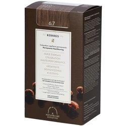 Korres Dauerhafte Haarfarbe Dunkelblond Braun 6.7
