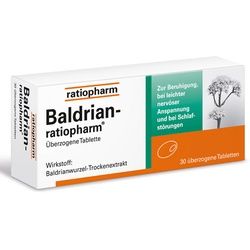 BALDRIAN-RATIOPHARM überzogene Tabletten 30 St