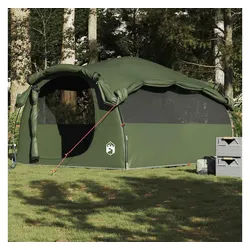 furnicato Faltzelt Familienzelt Tunnelzelt 564x260x185 cm Olivgrün wasserdicht, (1 tlg) grün