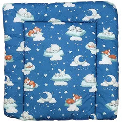 TupTam Wickelauflage TupTam Baby Wickeltischauflage mit Baumwollbezug Gemustert blau 75 cm x 80 cm