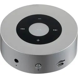 Kamin-Soundbox , Silberfarben , Kunststoff , 8.5x3.0x8.5 cm , Elektrogeräte, Unterhaltungselektronik