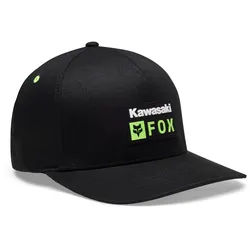 FOX Kawasaki Flexfit Kappe, schwarz, Größe L XL für Männer