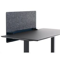 APTO Filz Schreibtisch Trennwand 110x60x1cm mit Tischklemmen, marineblau
