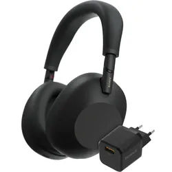 Sony WH-1000XM6 Schwarz + BlueBuilt Quick-Charge-Ladegerät