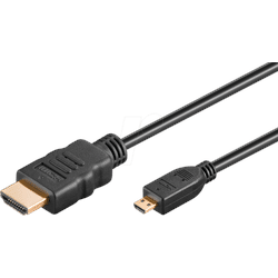 GOOBAY 53785 - High Speed Micro HDMITM Kabel mit Ethernet (4K/60Hz), 2,0 m