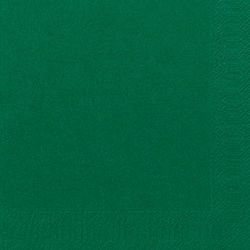 Duni Dinner-Servietten 3lagig Tissue Uni dunkelgrün, 40 x 40 cm, 250 Stück