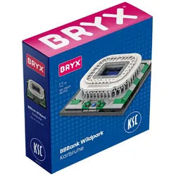 BRYX BBBank Wildpark Karlsruher SC Konstruktionsspielsteine, (451 St) grau