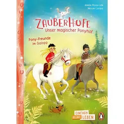 Kinderbuch Zauberhufe – Unser magischer Ponyhof – Pony-Freunde im Galopp Erstlese Amelie Plaas-Link