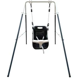 Ambia Garden Schaukel , Anthrazit, Creme , Metall, Kunststoff , 94x118x146 cm , EN 71, Ce , Sicherheitsbügel , Freizeit & Co, Gartenspielzeug, Schaukeln