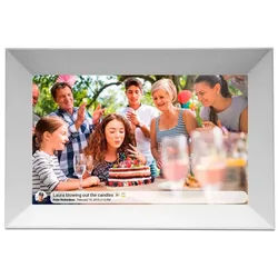 Denver Frameo PFF-1063 weiss 25,4cm 16GB Digitaler Bilderrahmen weiß