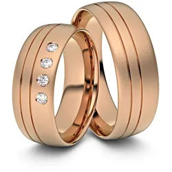 Trauringe Dortmund 585er Rotgold - 2647