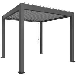 Biohort Pavillon , Metall , quadratisch , 312x264x312 cm , rostfrei, UV-beständig, wetterfest , Sonnenschutz, Pavillons