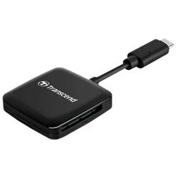 Transcend RDC3 - Kartenleser (SD, microSD, SDHC UHS-I, SDXC UHS-I, microSDHC UHS-I, microSDXC UHS-I) - USB-C 3.2 Gen 1