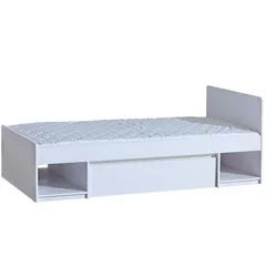 Deine Möbel 24 Jugendbett Arco 09 90/195 in Weiß Arctic Matt , Holzwerkstoff , 90x195 cm , Babymöbel & Kindermöbel, Kinderzimmer & Jugendzimmer, Kinderbetten, Kinderbetten & Jugendbetten