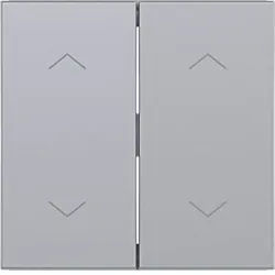 Hager WAW2002TA Wippe 2-fach mit Aufdruck Symbol 4x Pfeile, A.x/C.x, titan matt