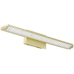 Fischer & Honsel Led-Wandleuchte , Weiß, Messingfarben , Metall, Kunststoff , F , 60x10 cm , 3 Helligkeitsstufen, Farbtemperaturwechsler, gleichmäßige Lichtverteilung , Lampen & Leuchten, Innenbeleuchtung, Wandleuchten