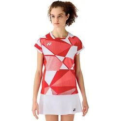 Yonex Badminton-Shirt Crew Neck Tournament 2025 rot Damen