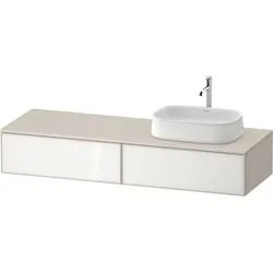 Duravit Zencha Konsolenwaschtischunterbau wandhängend Weiß & Taupe n/a & Supermatt 1600x550x281 mm - ZE4814R64830000