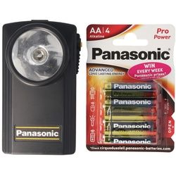 Panasonic PowerMax3 Spar-Pack Mignon/AA mit einfacher Taschenlampe