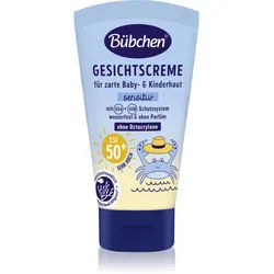 Bübchen Sensitive Sun Protection Face Cream SPF 50+ Gesichtsschutzcreme für Kinder SPF 50+ 6 m+ 50 ml