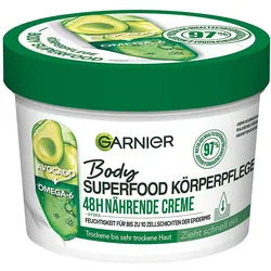 Garnier Nährende Körperpflege für trockene Haut, Body Butter mit Avocado und Omega 6 380 ml
