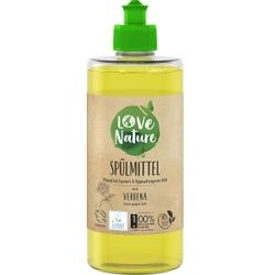 Love Nature Spülmittel, Verbena, Umweltfreundliches Handspülmittel für strahlend sauberes Geschirr , 470 ml - Flasche