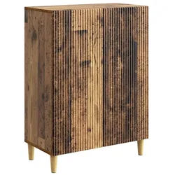 vidaXL Sideboard 66 x 34,5 x 90 cm Sideboard Wohnzimmer Schrank Altholz 66x34,5x90 cm H braun