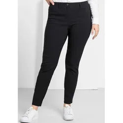 Sheego Jerseyhose Stretch-Hose knitterarm und pflegeleicht schwarz 24
