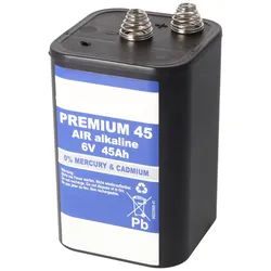 45000mAh 4R25, 430 Blockbatterie, Typ 4R25C Batterie, Lampenbatterie 6 Volt 45Ah