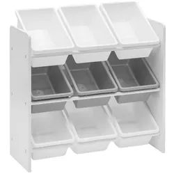 Mobili Rebecca Spielzeugregal Weiß 27/65/60 cm , Holzwerkstoff , 27x60x65 cm , Kinder- & Jugendzimmer, Kindermöbel, Kinderregale