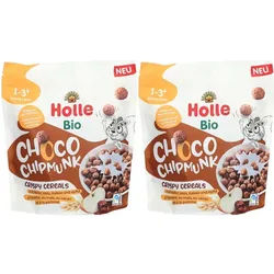 Holle Bio Choco Chipmunk Céréales à l'avoine, au maïs, au cacao et à la pomme