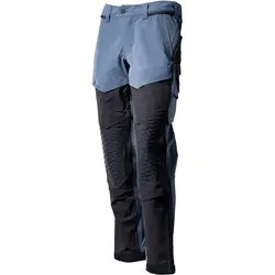 Stretch-Bundhose "22279-605" Customized - 82C68 (EU 68) - steinblau/schwarzblau