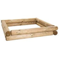 BooGardi Sandkasten Sandkiste Bausatz, (8-tlg., 100 x 100 x 20 cm), viele Größen · Buddelkiste · Sandbox · ohne Boden quadratisch | 100 cm x 100 cm x 20 cm