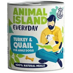 ANIMAL ISLAND Everyday Truthahn mit Wachtel 800g Getreidefreies Futter in Humanqualität