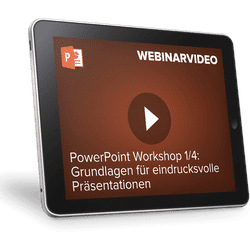Webinarvideo: PowerPoint-Workshop 1/4 - Grundlagen für eindrucksvolle Präsent...