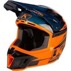 Klim F3 Carbon Pro Motocross Helm, blau-orange, Größe XL für Männer