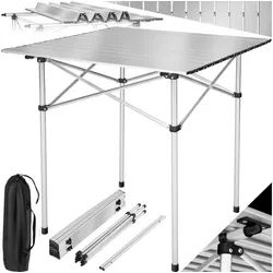 tectake Campingtisch Aluminium Campingtisch (1-St., 1 tlg), Klappbares Aluminiumgestell grau|silberfarben