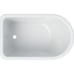 Bambini asymmetrische Badewanne: B=47cm, weiß-alpin