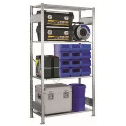 SCHULTE Lagertechnik Steckregal Grundregal MULTIplus150-Set, 2000 x 1000 x 400 mm (HxBxT)
