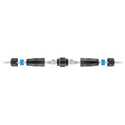 Goobay Outdoor (IP68) RJ45 Patchkabelkupplung/Netzwerkkabel Verbinder, CAT 6A - staub- und wasserdicht, 2x RJ45-Buchse (8P8C)