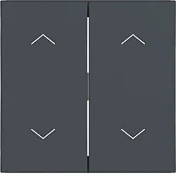 Hager WAW2002AT Wippe 2-fach mit Aufdruck Symbol 4x Pfeile, A.x/C.x, anthrazit matt