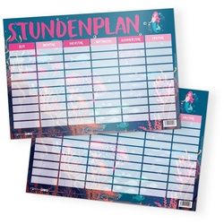 itenga Schülerkalender itenga Stundenplan Meerjungfrau DIN A4 einseitig abwischbar