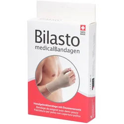 Bilasto Handgelenkbandage L mit Daumenansatz beige
