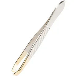 Remos Pinzette gekröpfte, gerade, vergoldete Spitze, 8 cm 1 St