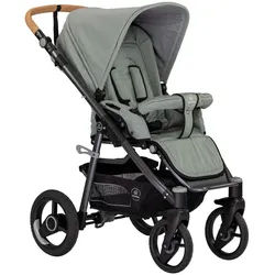Naturkind Kinderwagen , Jadegrün , Textil , 64x110x100 cm , EN 1888 , Feststellbremse, Federung, kugelgelagerte Räder, Verdeckung abnehmbar, 5-Punkte-Gurt, für Babyschale geeignet, Transportsicherung, Sitz umsetzbar, Reflektorstreifen, abnehmbarer Schutzbügel , Baby On Tour, Kinderwagen, Kombikinderwagen