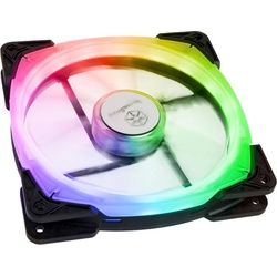 Silverstone SST-FW142-RGB, RGB Lüfter (140 mm), PC Lüfter, Schwarz, Transparent