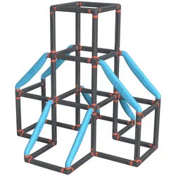 Simba Klettergerüst , Multicolor , Kunststoff , 60x60x40 cm , Spielzeug, Sonstiges Spielzeug