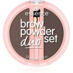 essence Brow Powder Duo Augenbrauen-Set Farbton 03 Dark 1.8 g